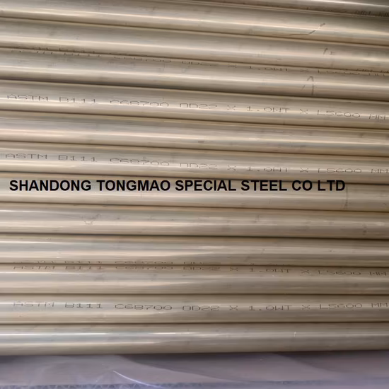 ASTM B280 Klasse C21000 C23000 C26000 C27000 C27400 C28000 Poliertes Kupfer-Messing-Bronze-Rohr / 1/2